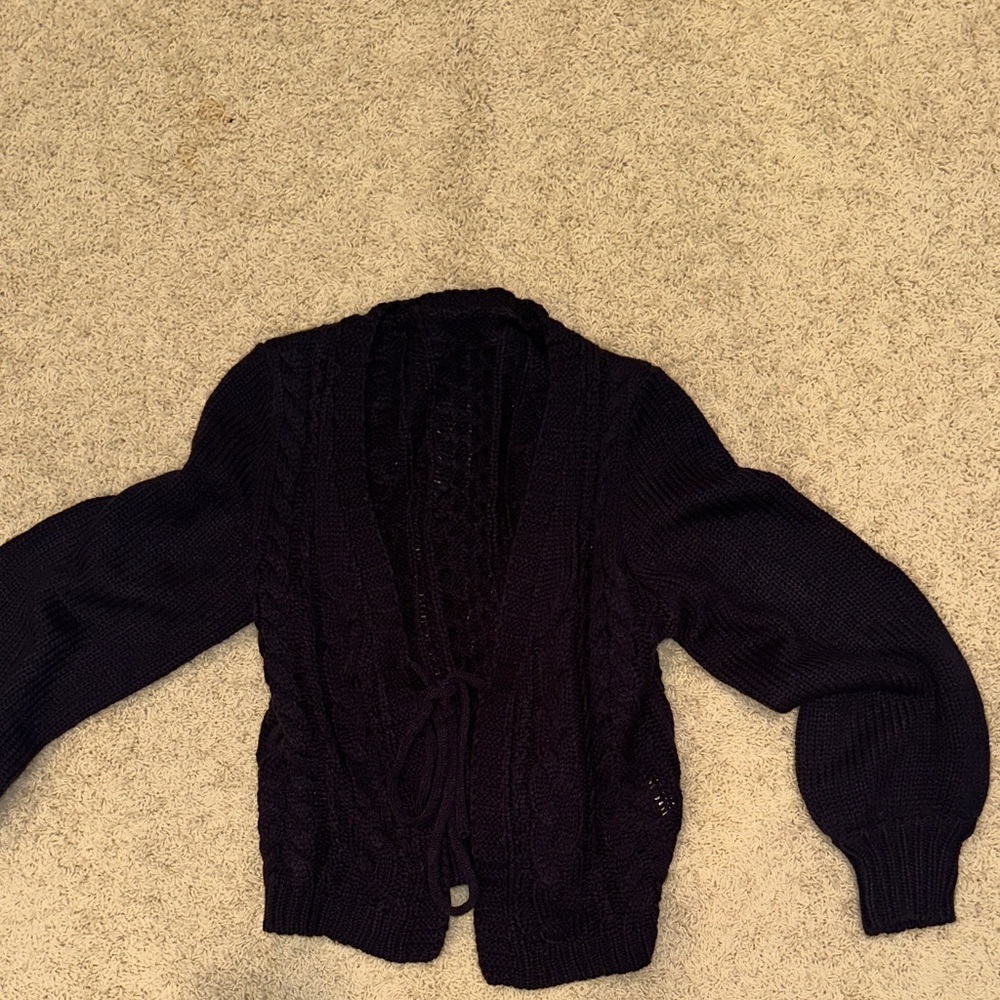 Women's Navy Blue Knit Sweater